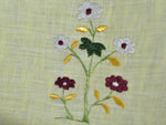 Load image into Gallery viewer, Chamba Rumal - White Daisies | 100% Linen | Limited Edition