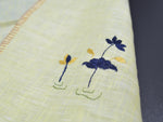 Load image into Gallery viewer, Chamba Rumal - Blue Lotus | 100% Linen | Limited Edition