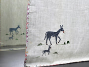 Chamba Rumal embroidery featuring animal motifs stitched in fine thread on light fabric, reflecting traditional double-sided hand embroidery from Himachal Pradesh