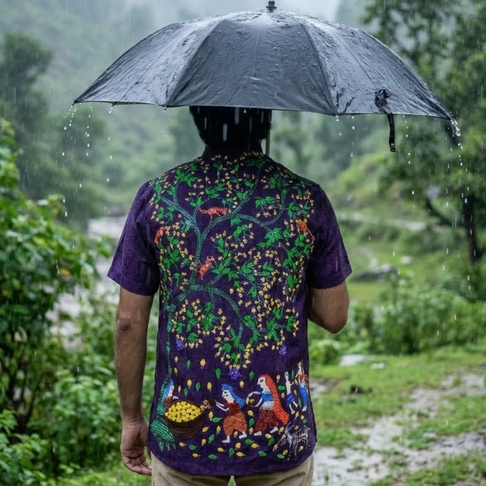 Bhil - The Living Tree | 100% Linen | Select Edition