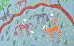 Load image into Gallery viewer, Bhil - Pithora Horses | 100% Linen | Limited Edition
