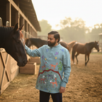 Bhil - Pithora Horses | 100% Linen | Limited Edition