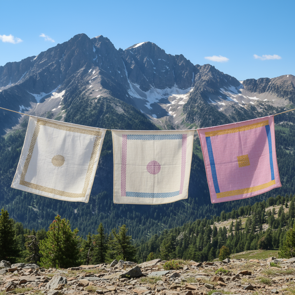 Bihar Sujani - Signal | Set of 3 | 100% Handloom Mulmul | Limited Edition
