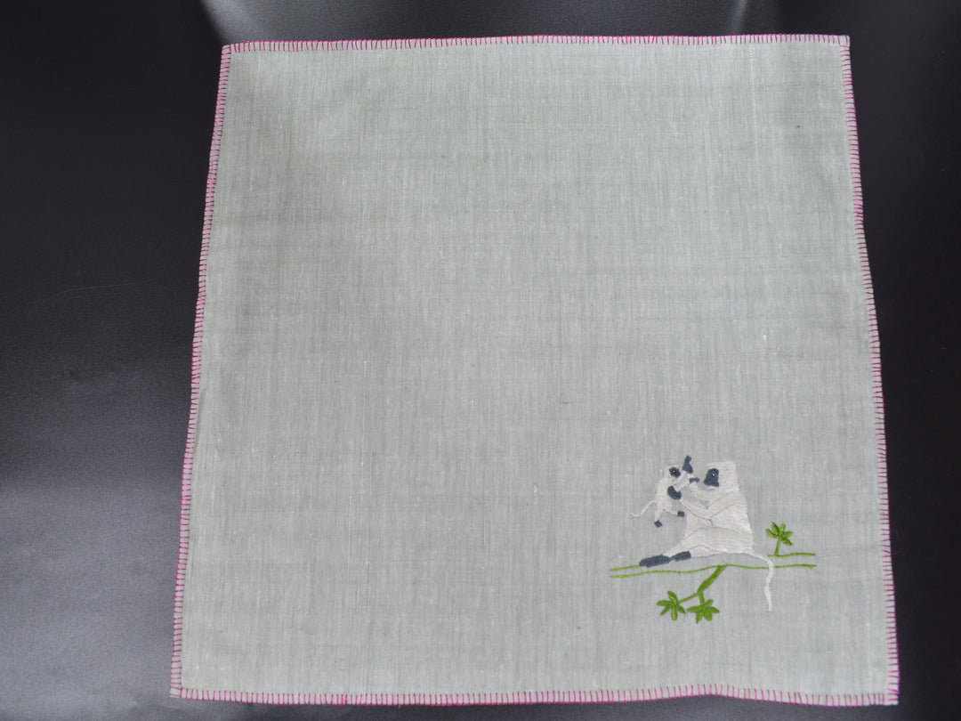 Chamba Rumal – Monkey-Ing Around | 100% Khadi | Limited Edition