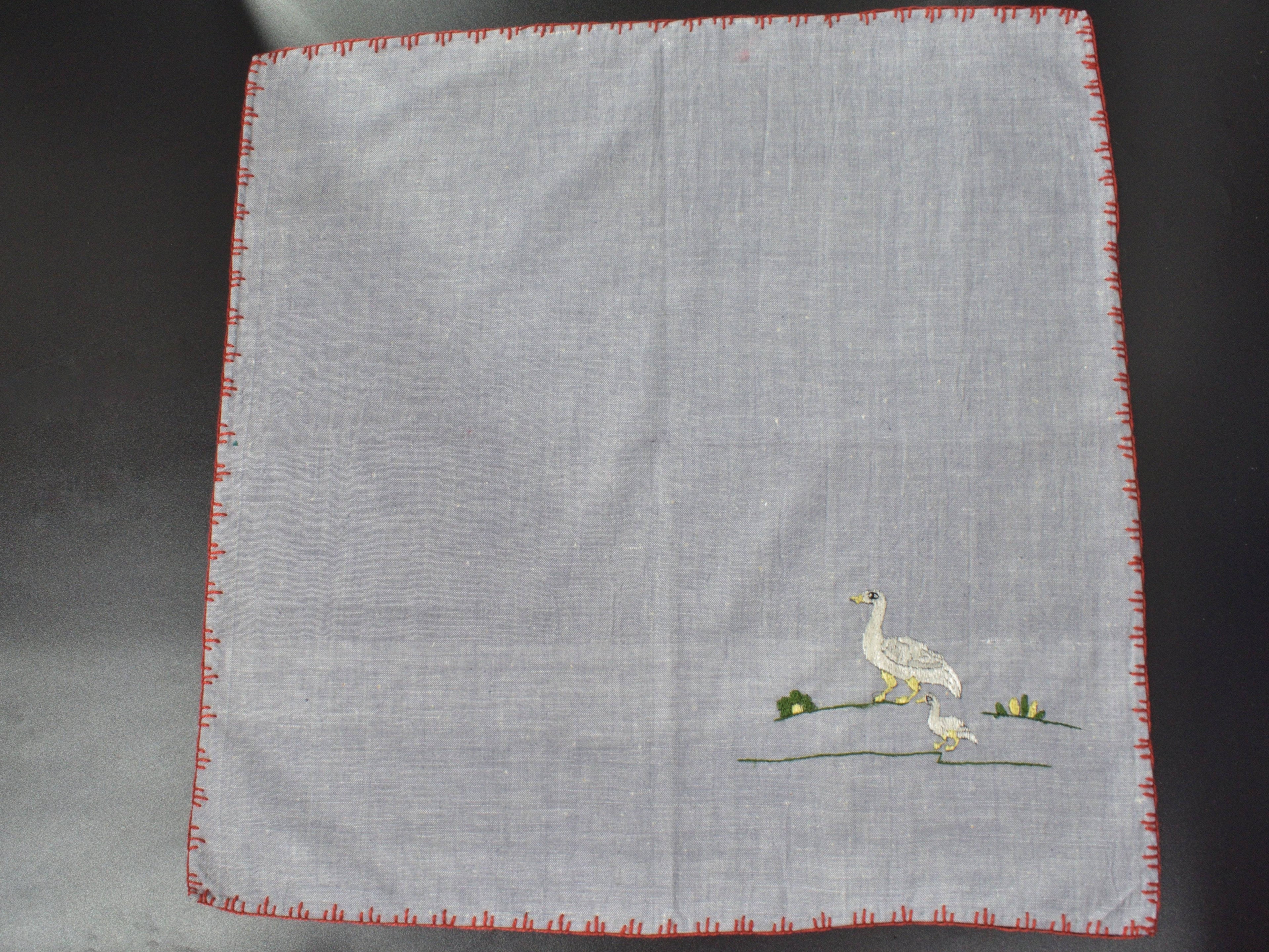 Chamba Rumal – Ducks in a Row | 100% Khadi | Limited Edition