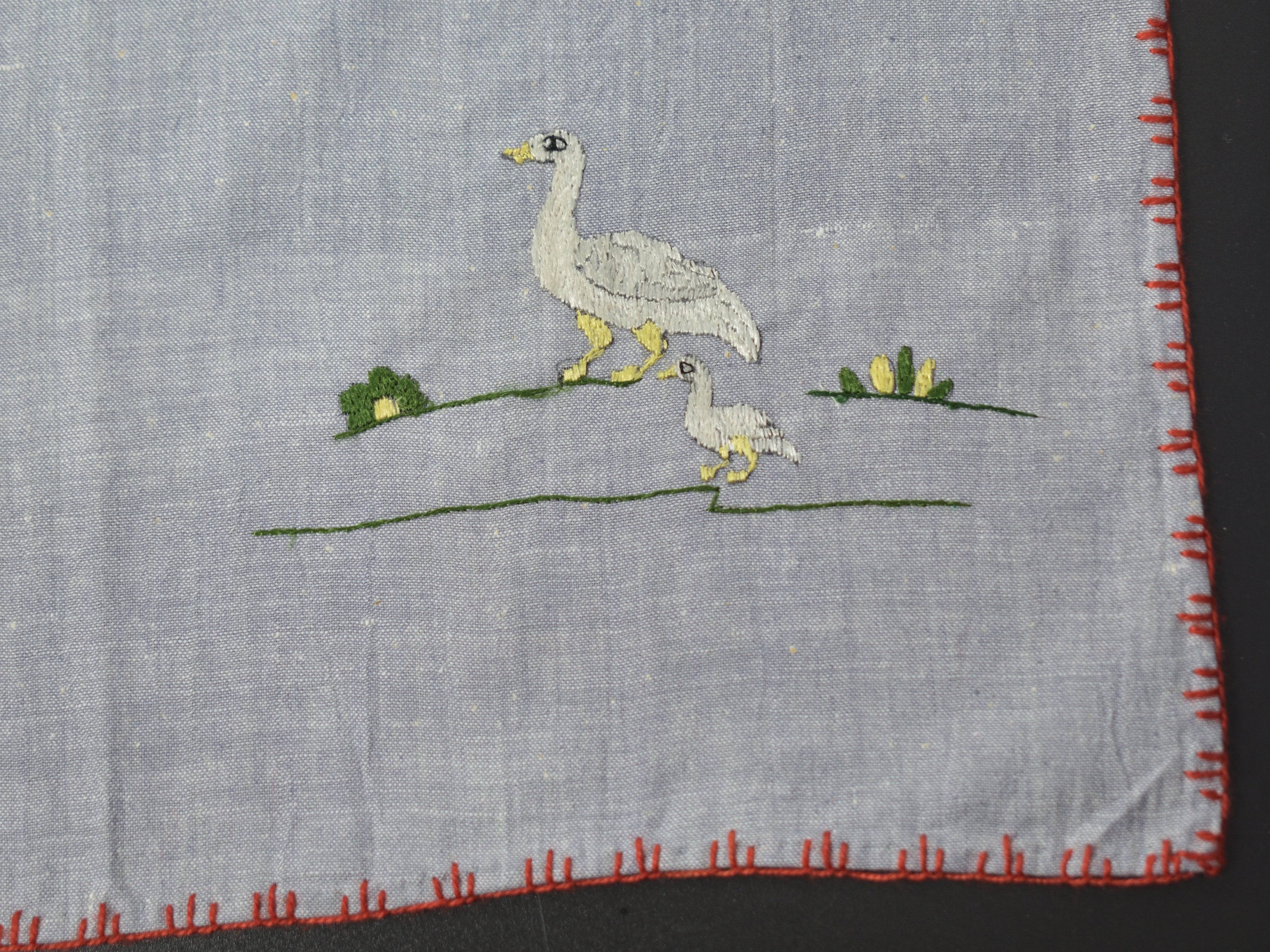 Chamba Rumal – Ducks in a Row | 100% Khadi | Limited Edition