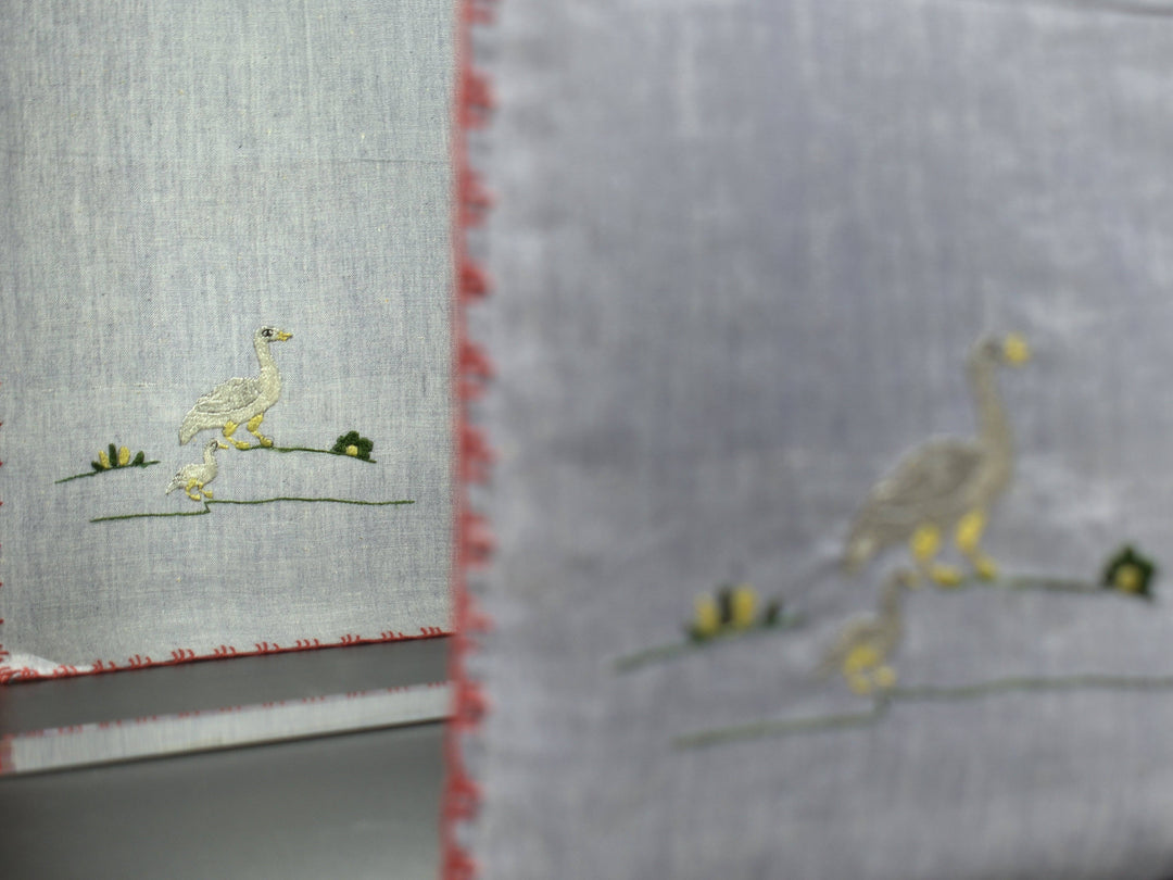 Chamba Rumal – Ducks in a Row | 100% Khadi | Limited Edition