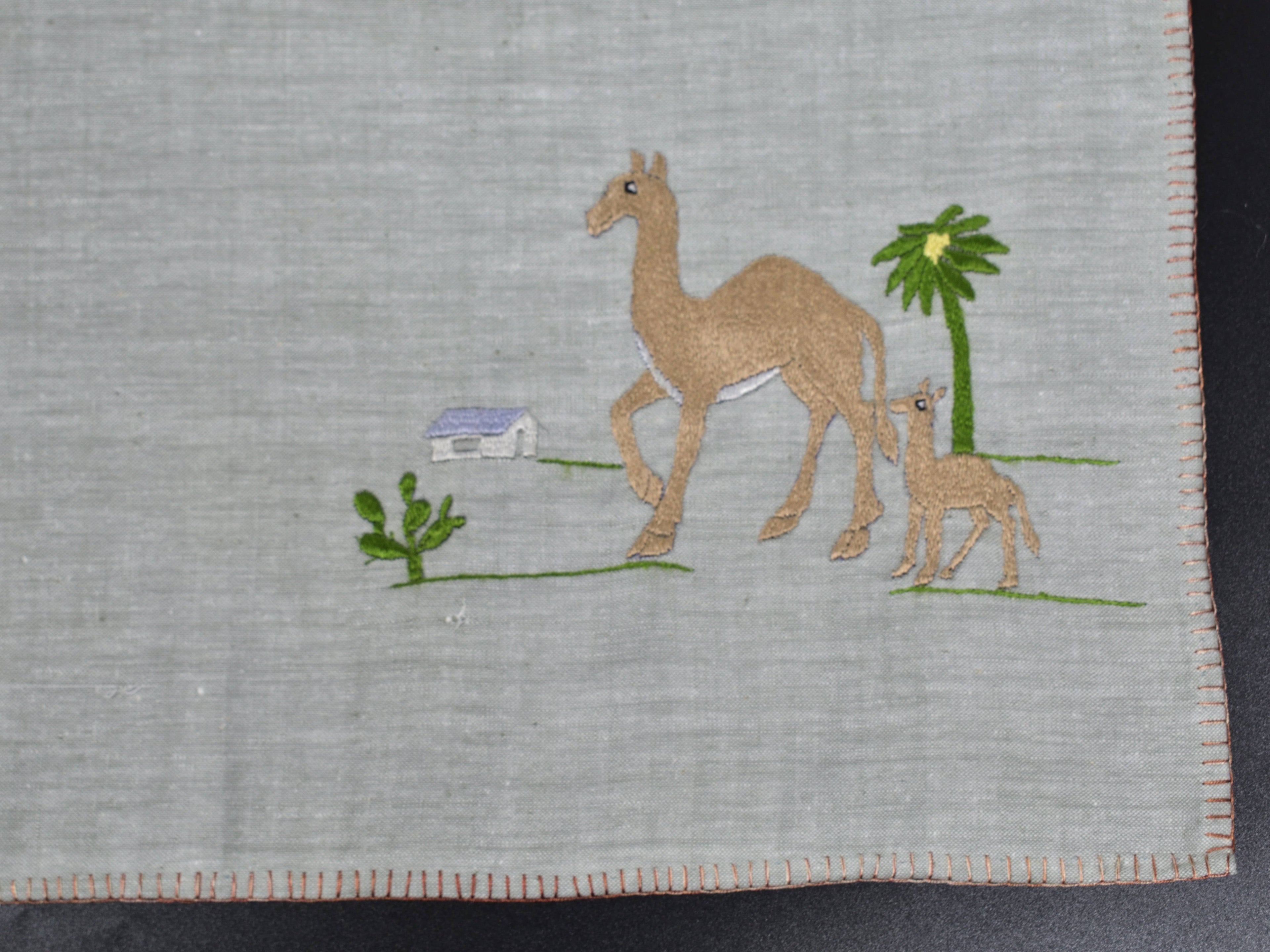 Chamba Rumal – Camel's Journey | 100% Khadi | Limited Edition