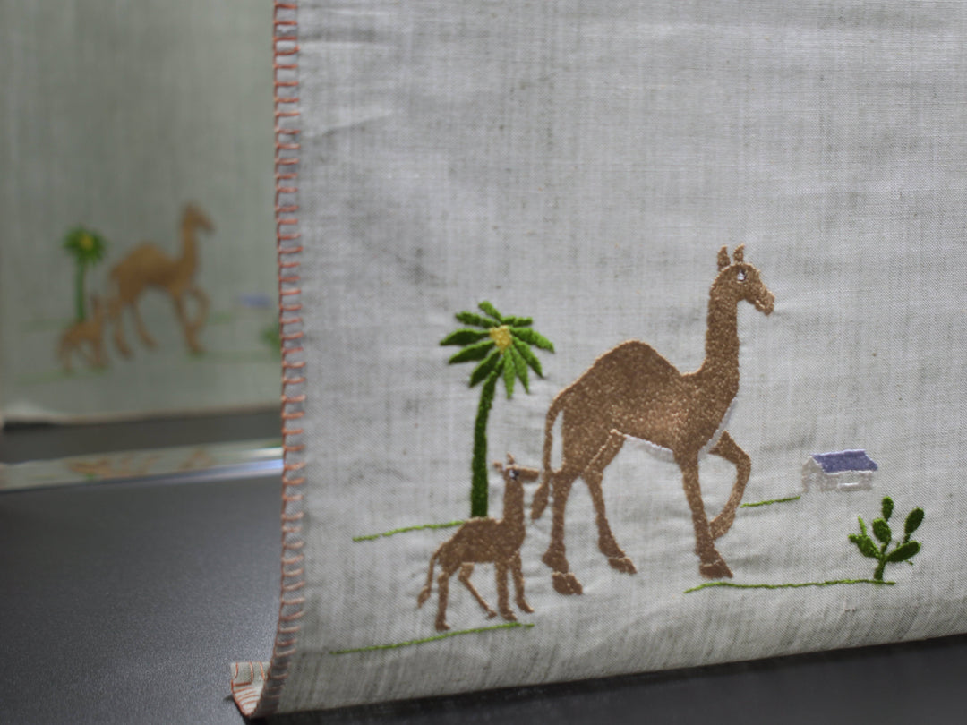 Chamba Rumal – Camel's Journey | 100% Khadi | Limited Edition