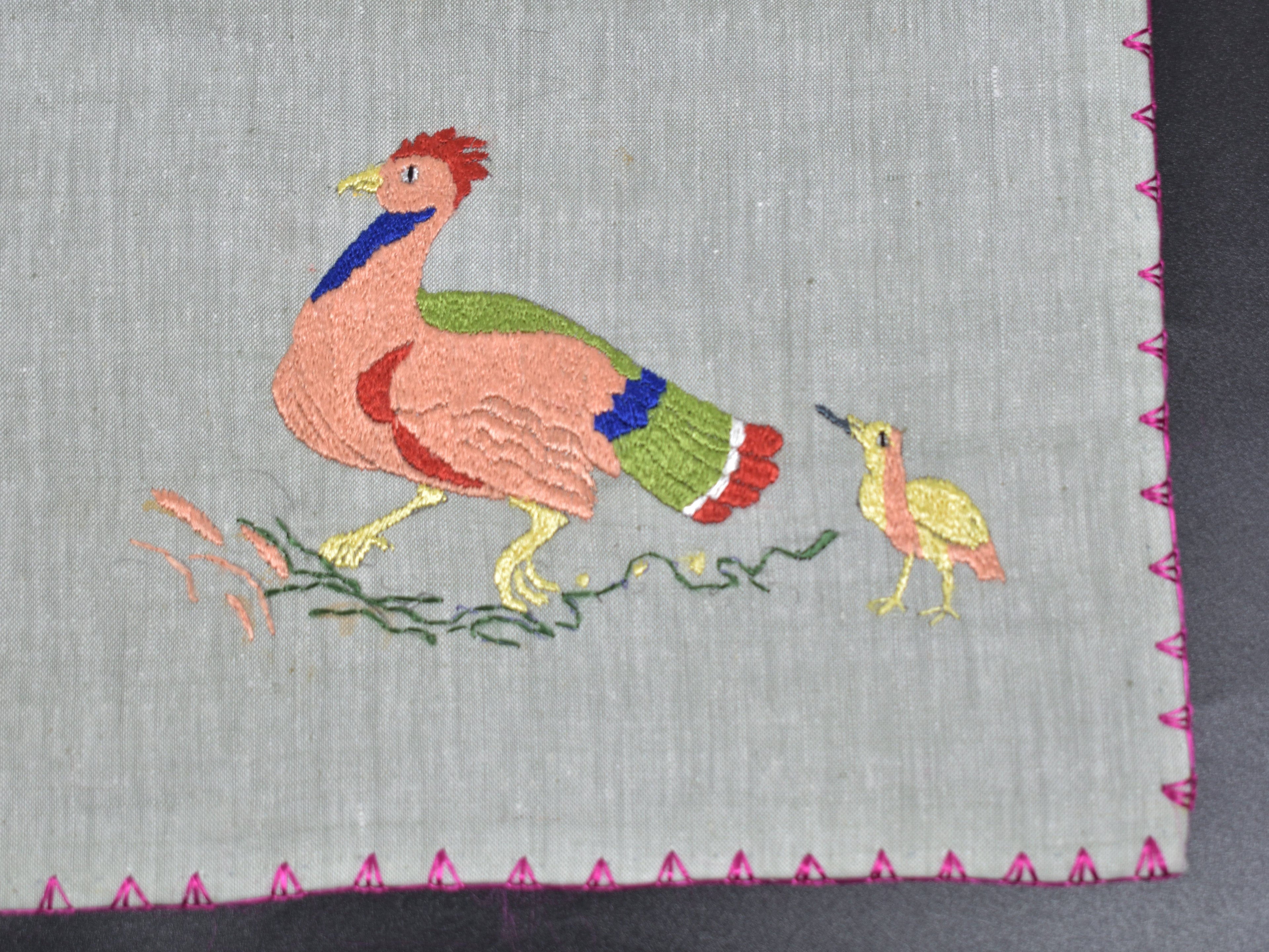 Chamba Rumal – Rooster O'Clock | 100% Khadi | Limited Edition