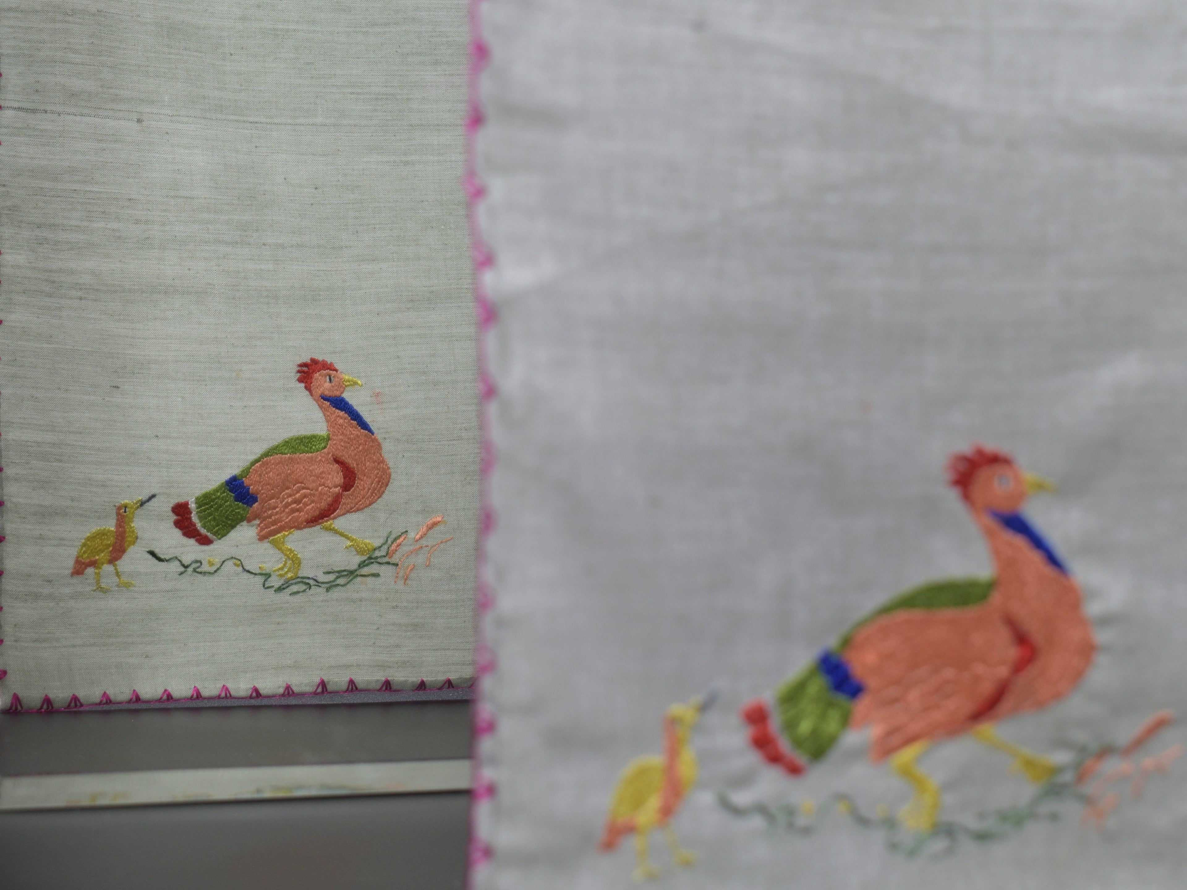 Chamba Rumal – Rooster O'Clock | 100% Khadi | Limited Edition
