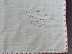 Load image into Gallery viewer, Chamba Rumal – A Fish-y Tale | 100% Khadi | Limited Edition
