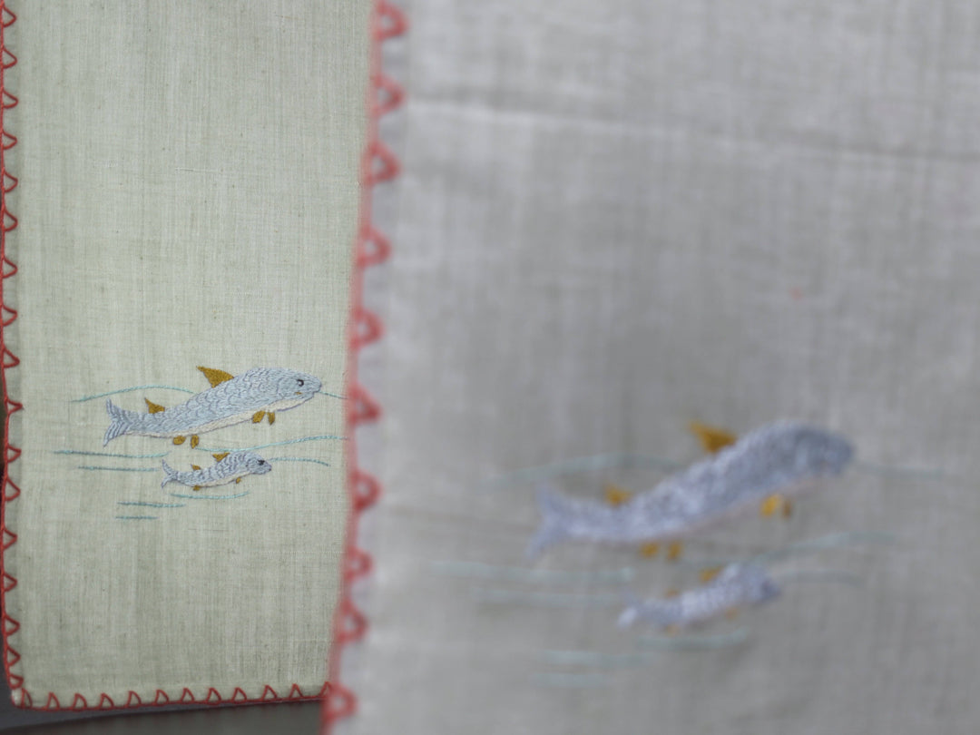 Chamba Rumal – A Fish-y Tale | 100% Khadi | Limited Edition