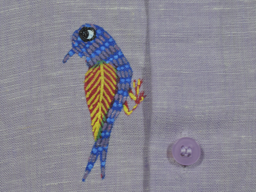 Gond - Celestial Flock | 100% Linen | Limited Edition