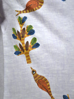 Load image into Gallery viewer, Gond - Lavender Circle of Birds and Branches
