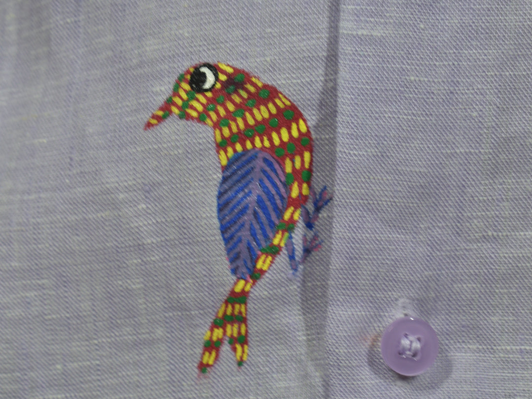 Gond - Celestial Flock | 100% Linen | Limited Edition