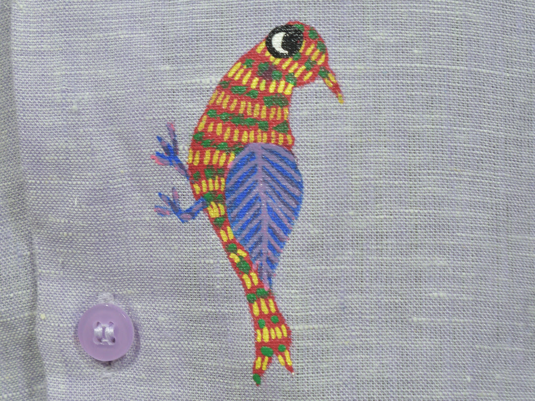 Gond - Celestial Flock | 100% Linen | Limited Edition