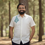 Load image into Gallery viewer, Kashmiri Aari - Royal Crest | Verdant | 100% Cotton | Limited Edition