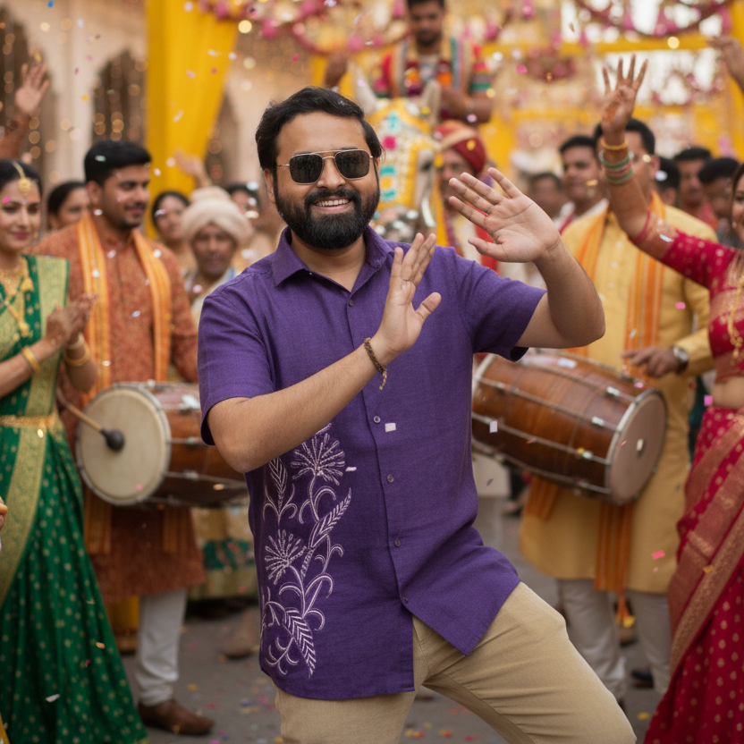 Kashmiri Aari - Morning Dew | 100% Linen | Limited Edition