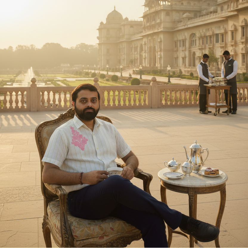 Kashmiri Aari - Royal Crest | Blush | 100% Cotton | Limited Edition