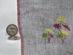 Chamba Rumal - Yellow Midnight Blossoms | 100% Khadi | Limited Edition