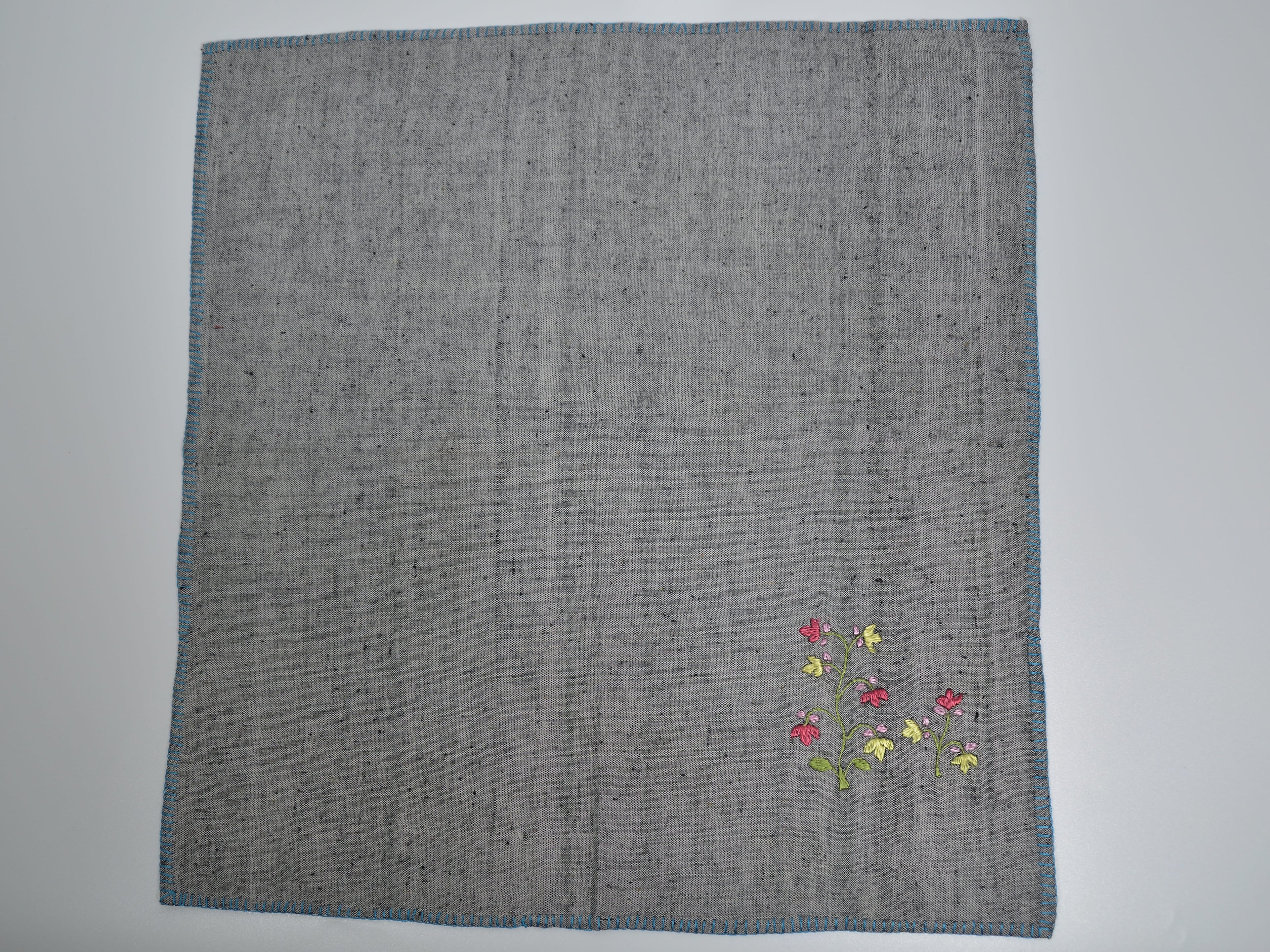 Chamba Rumal - Midnight Bouquet | 100% Khadi | Limited Edition