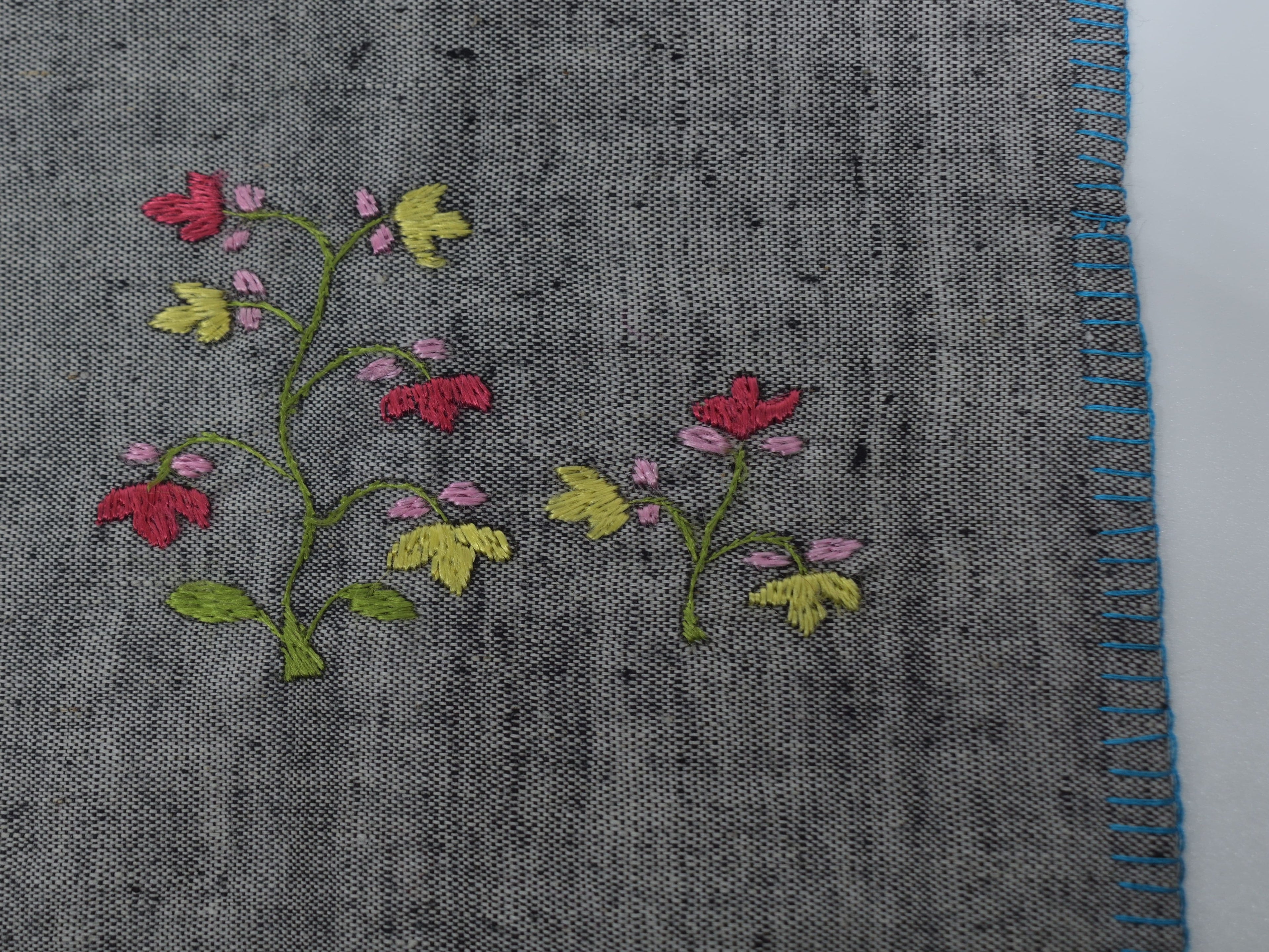 Chamba Rumal - Midnight Bouquet | 100% Khadi | Limited Edition