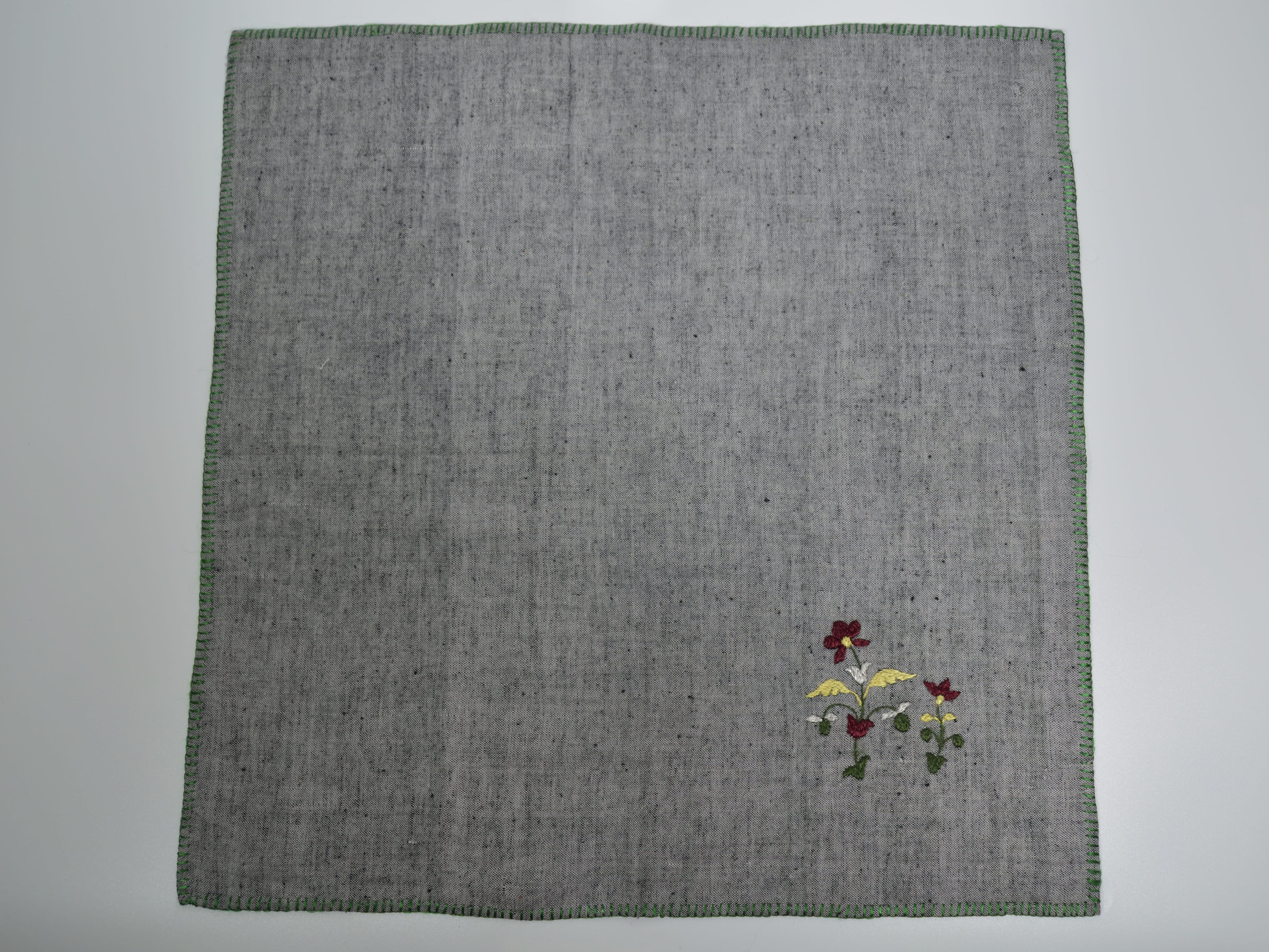 Chamba Rumal - Maroon Midnight Buds | 100% Khadi | Limited Edition