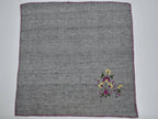Chamba Rumal - Midnight Yellow Flowers | 100% Khadi | Limited Edition