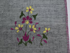 Chamba Rumal - Midnight Yellow Flowers | 100% Khadi | Limited Edition