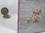 Chamba Rumal - Midnight Yellow Flowers | 100% Khadi | Limited Edition