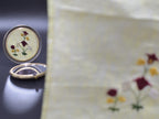 Chamba Rumal - Red Flower | 100% Linen | Limited Edition
