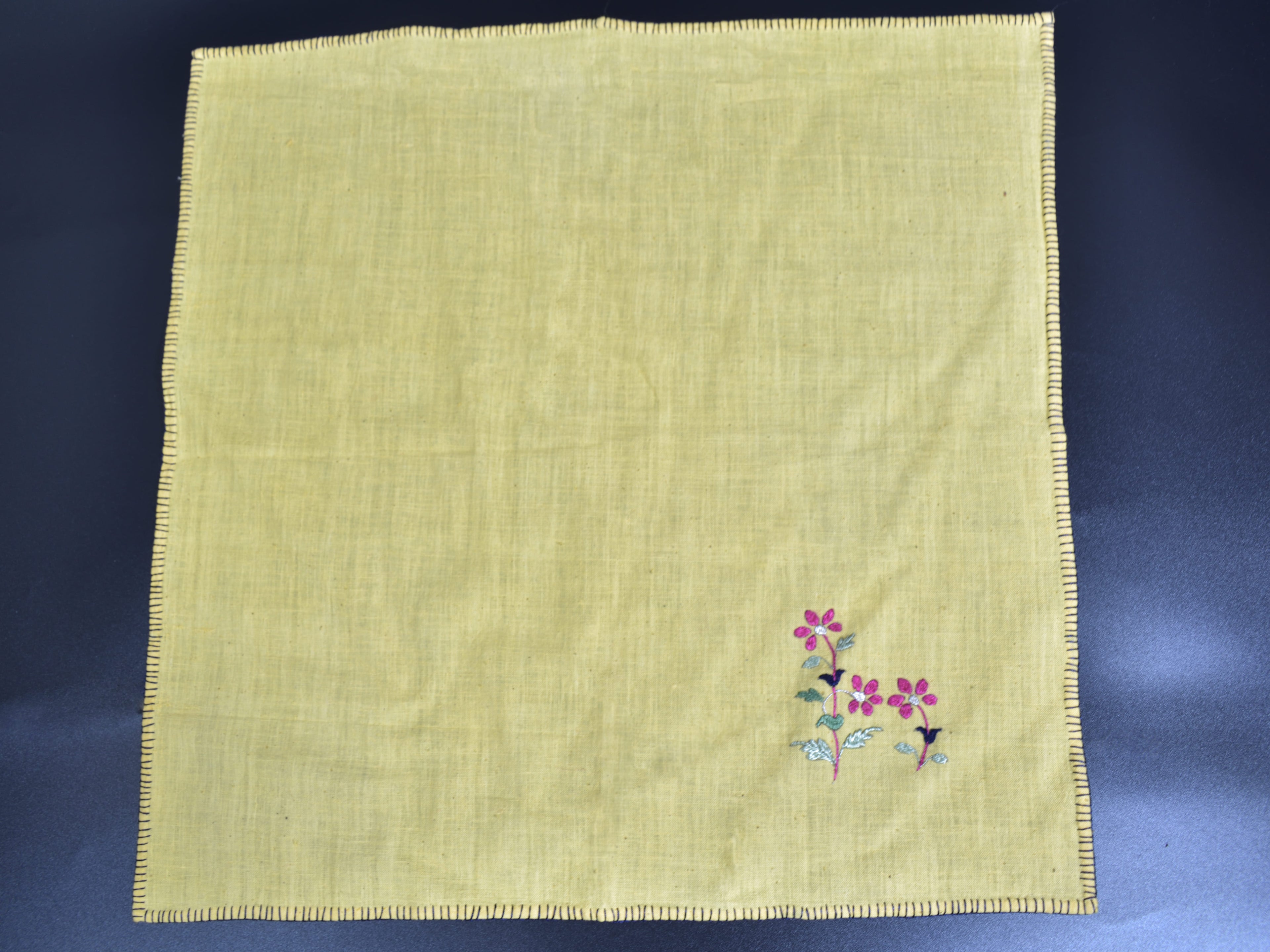Chamba Rumal - Pink Bouquet | 100% Cotton | Limited Edition