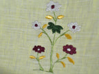 Chamba Rumal - White Daisies | 100% Linen | Limited Edition