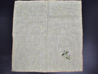 Chamba Rumal - White Flower | 100% Linen | Limited Edition