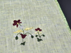 Chamba Rumal - Maroon Bouquet | 100% Linen | Limited Edition