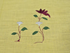 Chamba Rumal - Maroon Flower with a little bud | 100% Cotton | Limited Edition