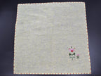 Chamba Rumal - Pink Flower | 100% Linen | Limited Edition