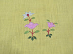 Chamba Rumal - White and Pink Buds | 100% Cotton | Limited Edition