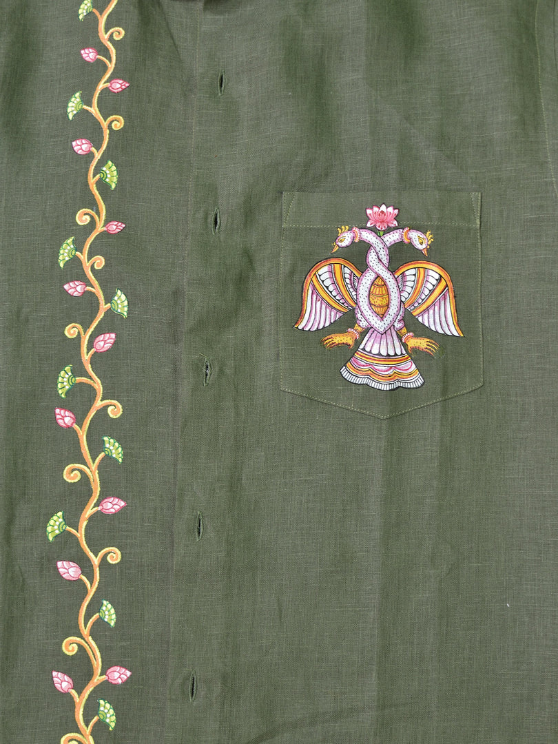 Odisha Pattachitra - Premhans | 100% Linen | Limited Edition
