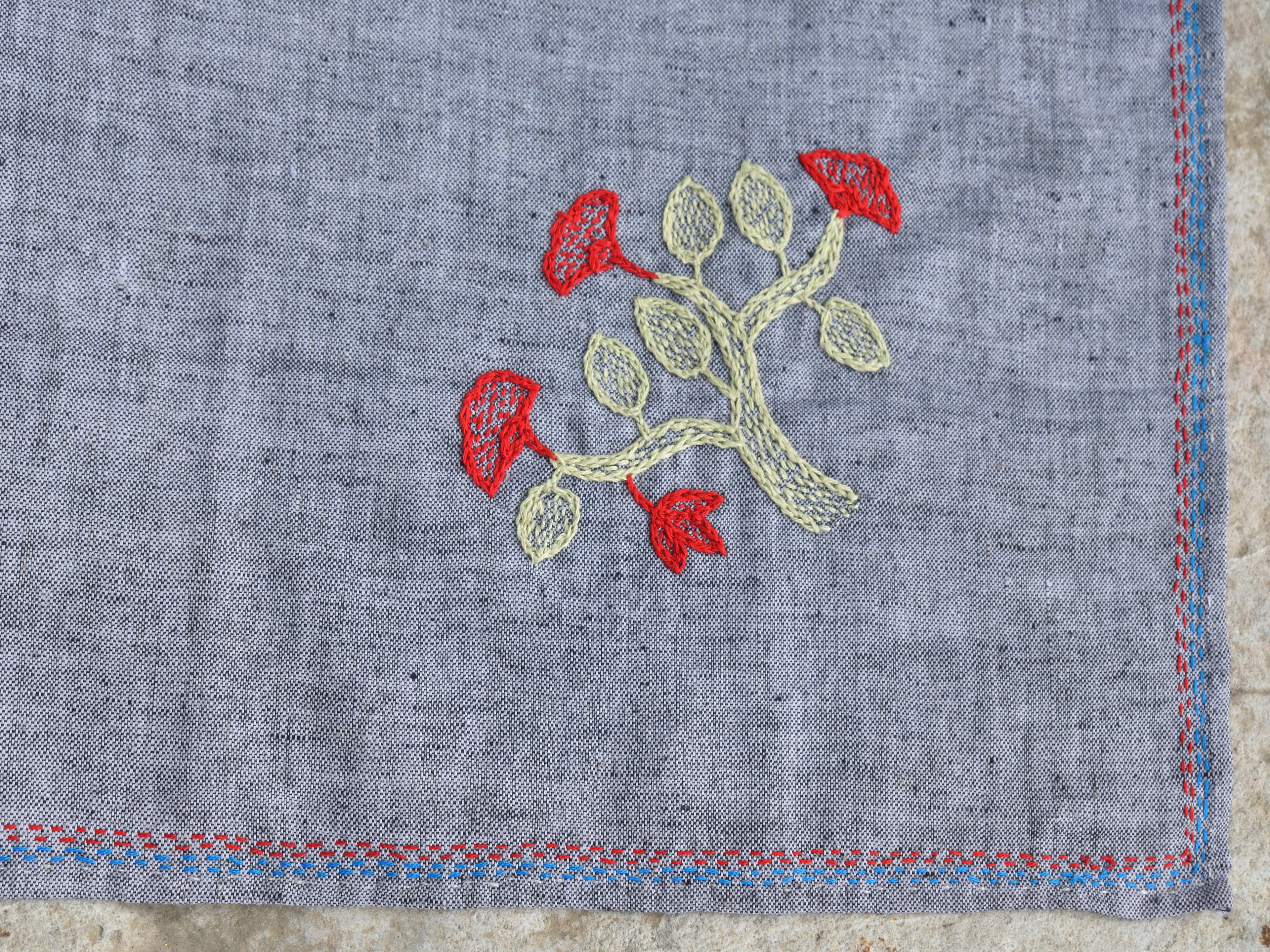 Bihar Sujani - Spring Time | 100% Khadi | Limited Edition
