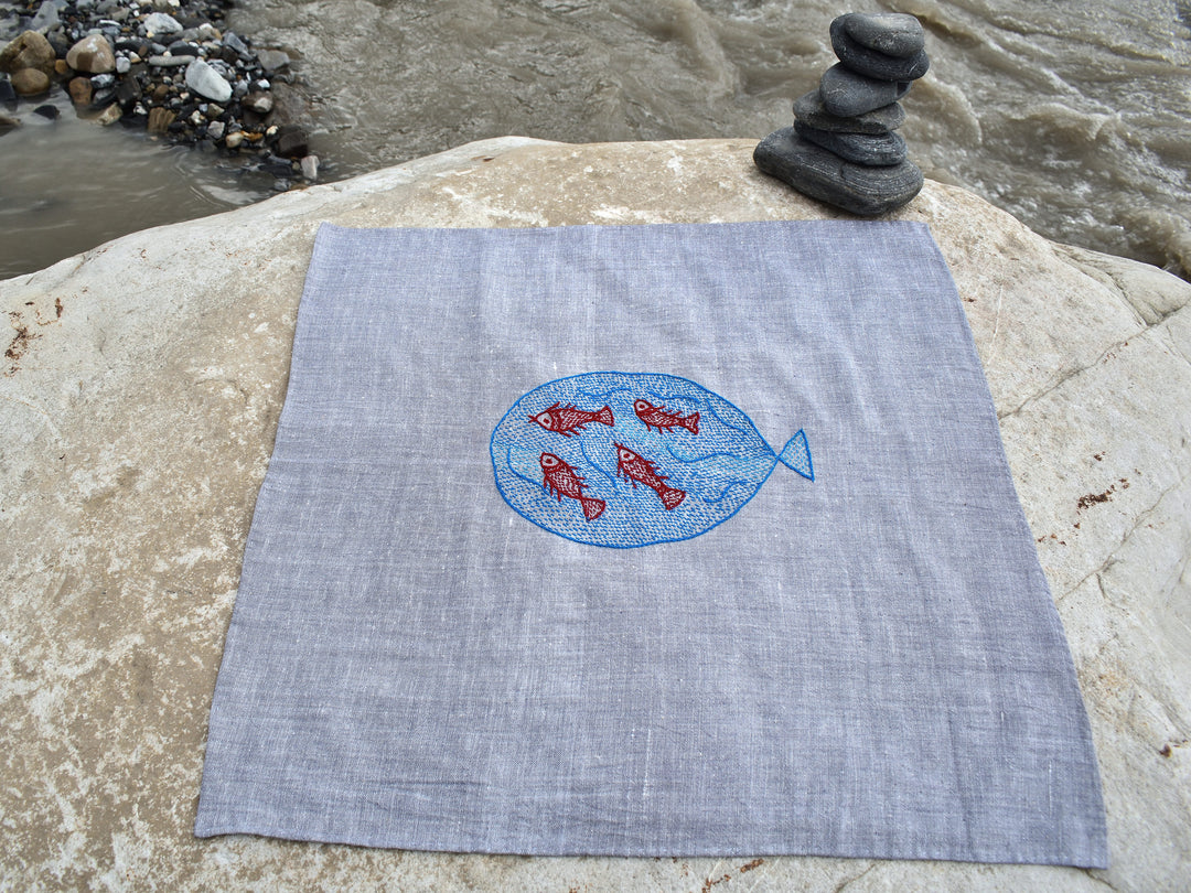Sujani - Something's Fishy | 100% Khadi | Limited Edition