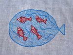 Load image into Gallery viewer, Sujani - Something&#39;s Fishy | 100% Khadi | Limited Edition

