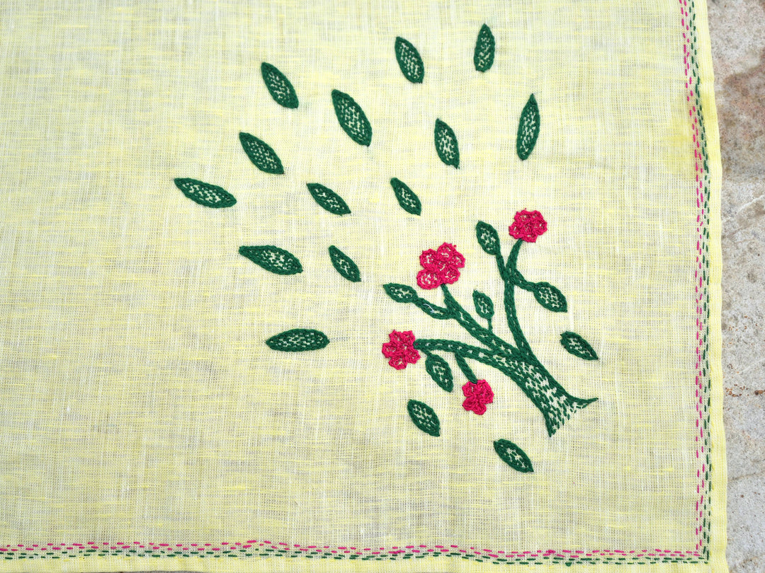 Sujani - Evergreen Garden | 100% Linen | Limited Edition