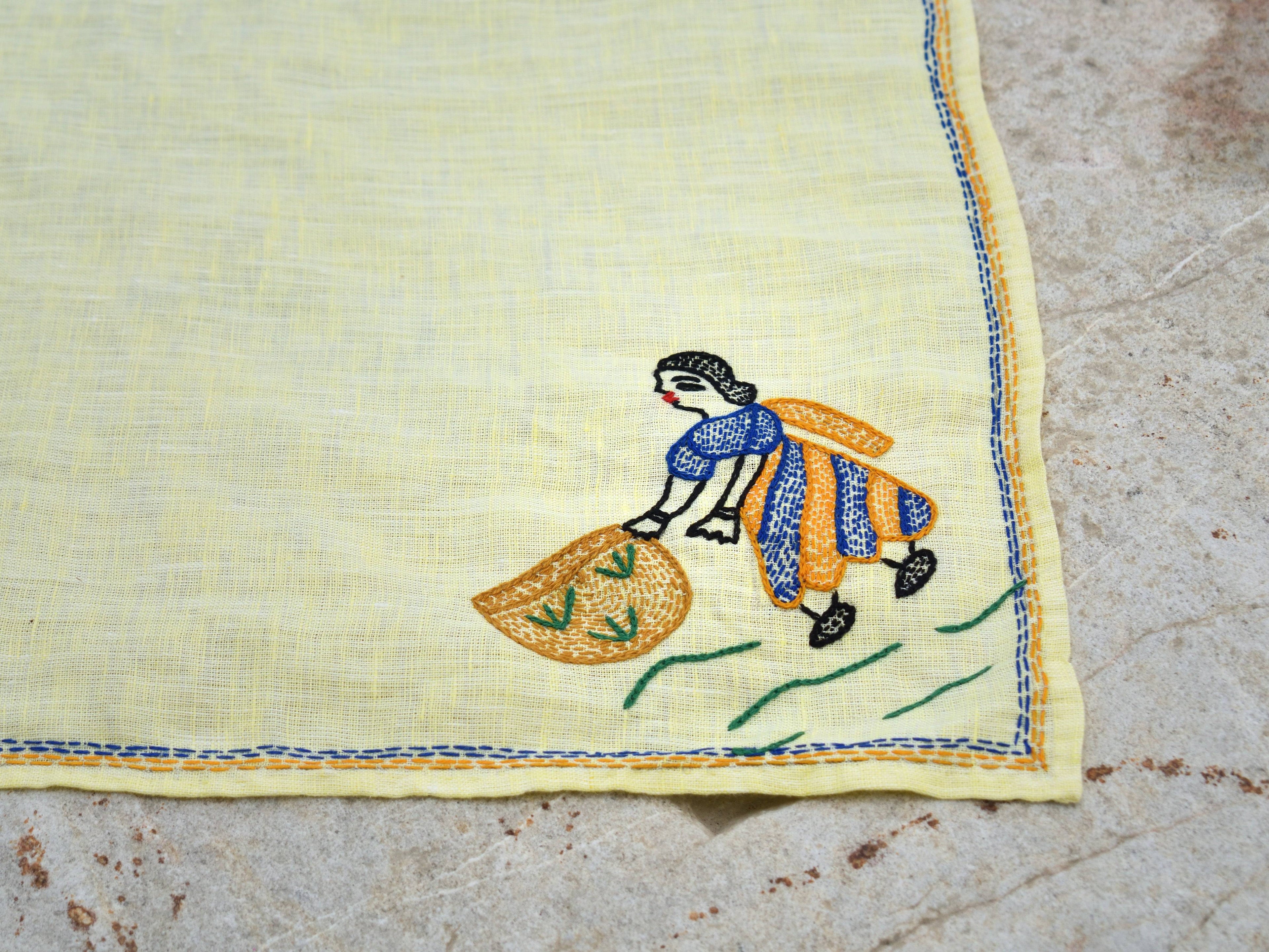 Bihar Sujani - The Gardener | 100% Linen | Limited Edition