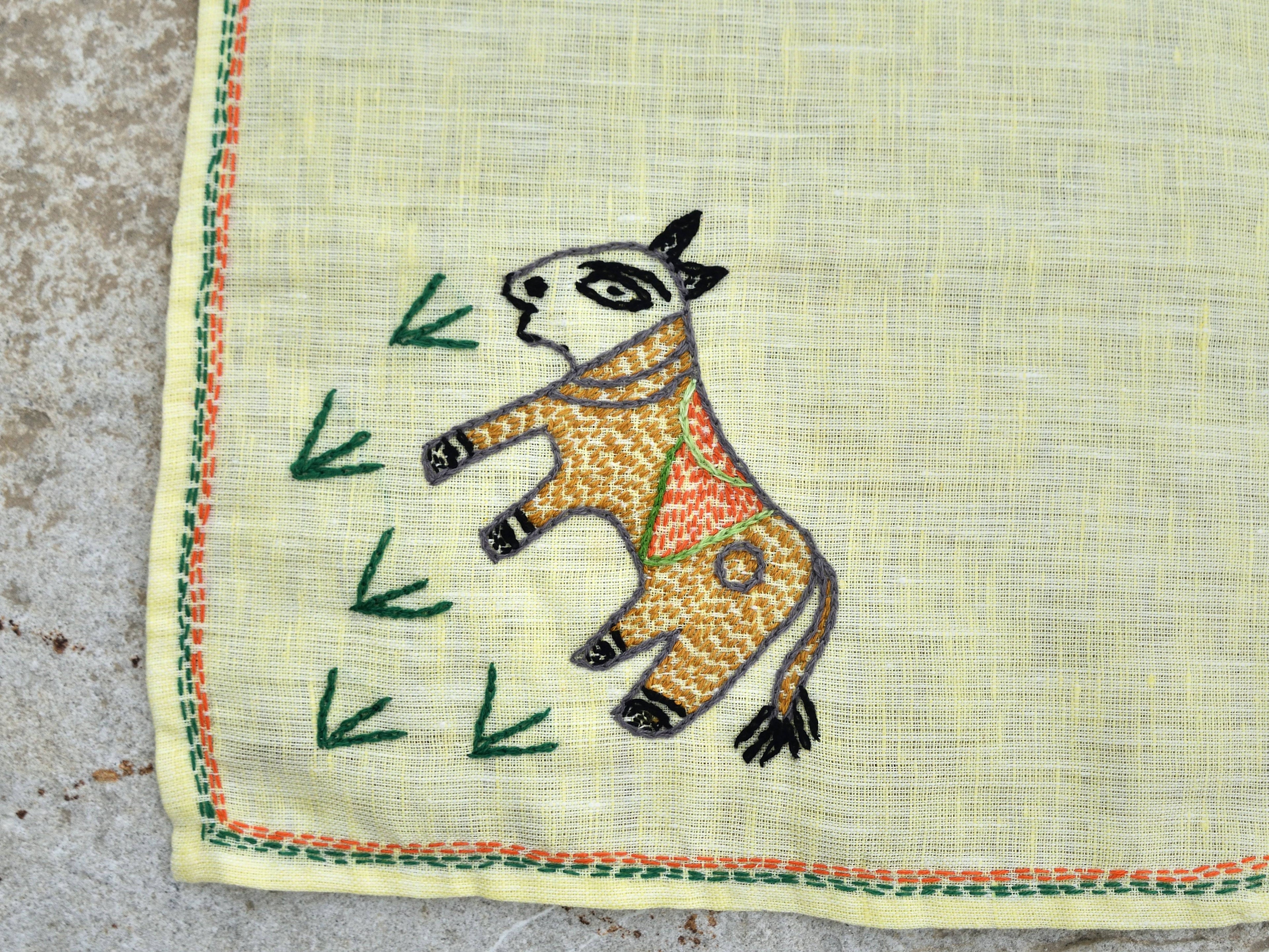Bihar Sujani - Cow-tastic | 100% Linen | Limited Edition