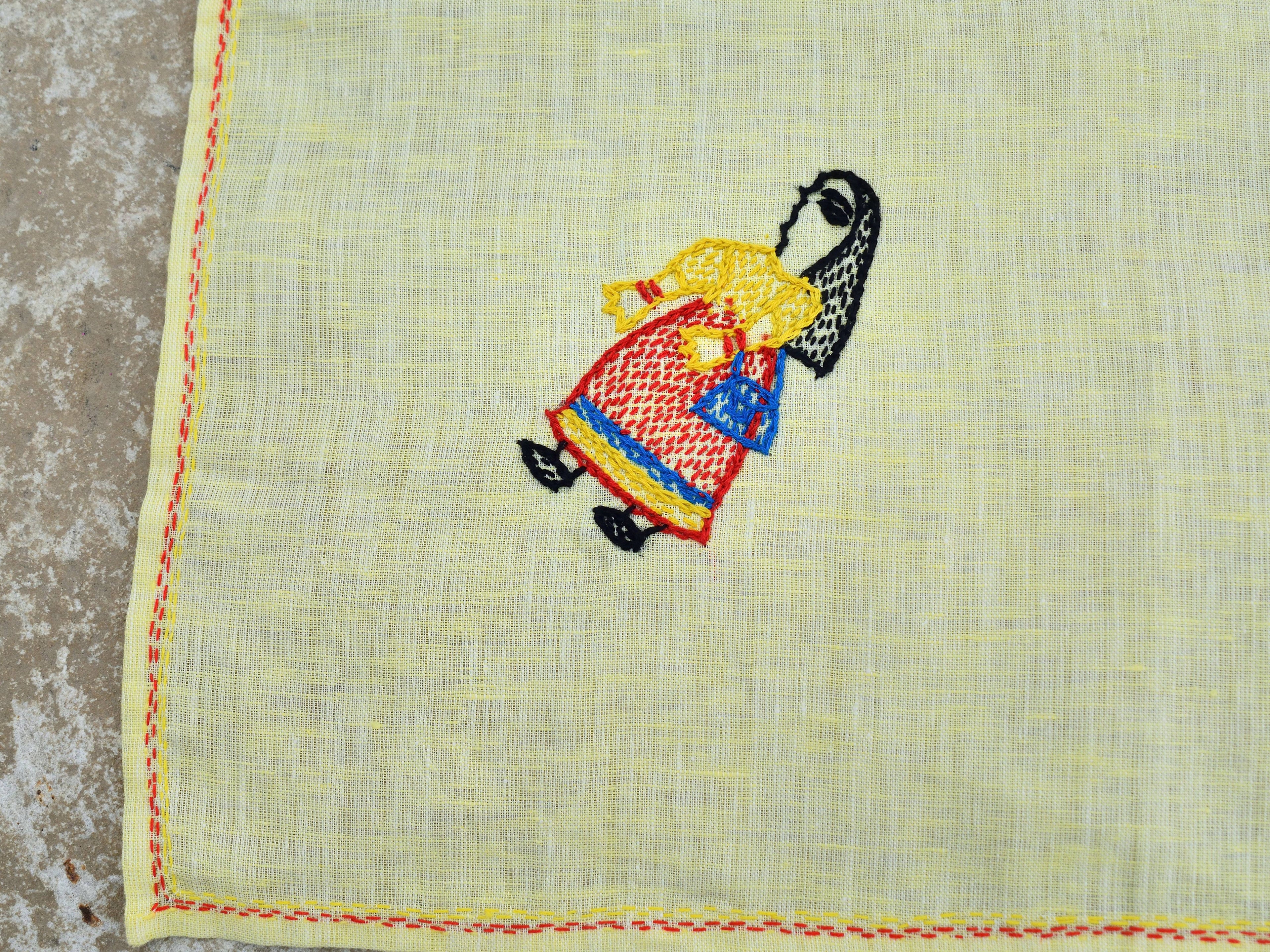 Bihar Sujani - Shopping Spree | 100% Linen | Limited Edition