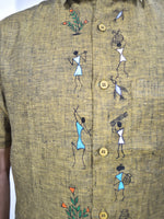 Load image into Gallery viewer, Warli - Line it up | 100% Linen | Limited Edition
