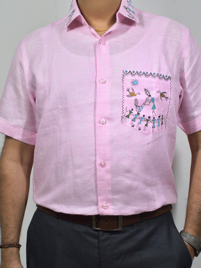 Warli - The Sunny Tarpa | 100% Linen | Limited Edition