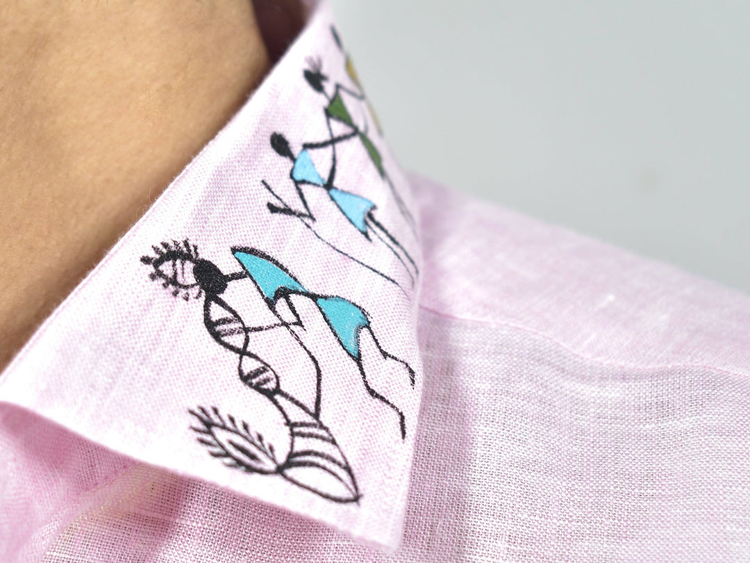Warli - The Sunny Tarpa | 100% Linen | Limited Edition